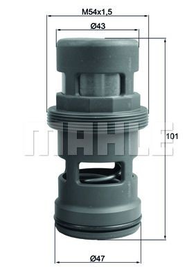 BEHR THERMOT-TRONIK Termostat, oliekøling TO 18 110 TO 18 110 Olietermostat AUDI A5 BEHR THERMOT-TRONIK