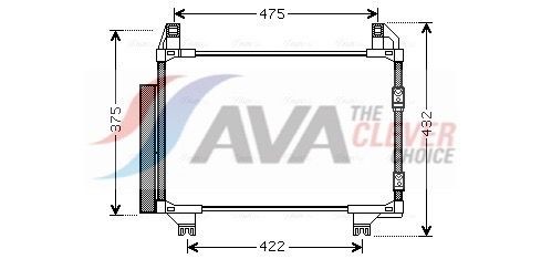 AVA COOLING SYSTEMS Kondenzátor klimatizácie TO5413D AVA COOLING SYSTEMS Chladič klimatizácie SUBARU TO5413D