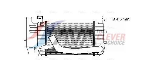 AVA COOLING SYSTEMS Chladič plniaceho vzduchu TOA4361 AVA COOLING SYSTEMS TOA4361 Intercooler Subaru Justy I cena