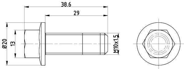 MINTEX Schroef, remschijf TPM0017 Schroef, remschijf MINTEX GLK TPM0017 goedkoop