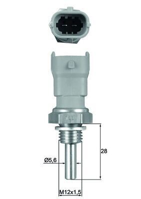 MAHLE Sensor, motortemperatur TSE 10 Kjølevæsketemperatursensor MAHLE SPRINTER TSE 10 billige