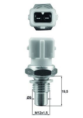 MAHLE Temperatuursensor TSE 17 MAHLE Koelvloeistof temperatuur sensor TSE 17