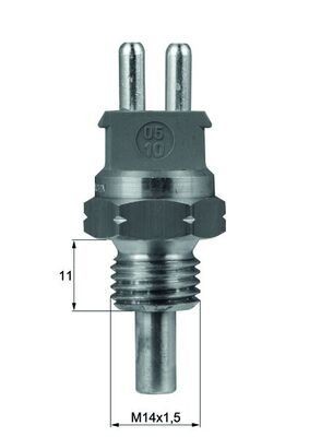 MAHLE Sensor, motortemperatur TSE 2 TSE 2 Kjølevæsketemperatursensor MERCEDES-BENZ SPRINTER MAHLE