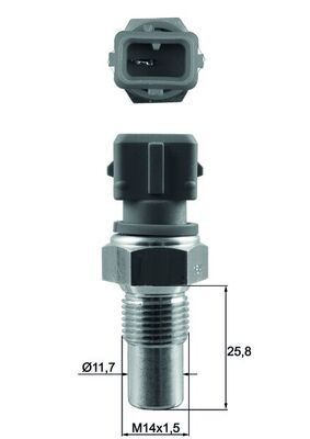 MAHLE Kylvätsketemperatursensor TSE 20 TSE 20 MAHLE termokontakt kylvätskevarning Renault MEGANE