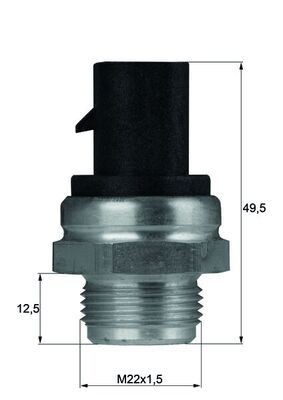 MAHLE Interruptor de temperatura, ventilador do radiador TSW 13D MAHLE TSW 13D Interruptor de temperatura ventilador do radiador Corsa B originais preço