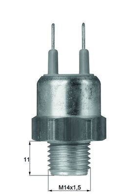 MAHLE Temperaturbryter, kjølevifte TSW 16 Temperaturbryter kjølevifte MAHLE Citroën C4 TSW 16
