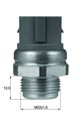 MAHLE Θερμικός διακόπτης, βεντιλατέρ ψυγείου TSW 48D MAHLE TSW 48D Βαλβίδα βεντιλατέρ TOYOTA COROLLA γνήσια