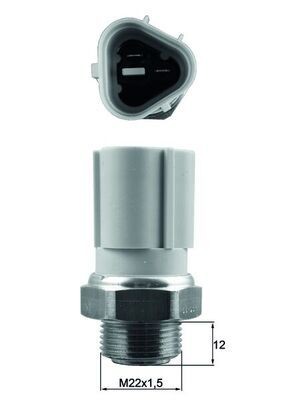 MAHLE Termokontakt, kylarfläkt TSW 57 MAHLE TSW 57 Termokontakt kylfläkt Skoda Roomster Praktik original