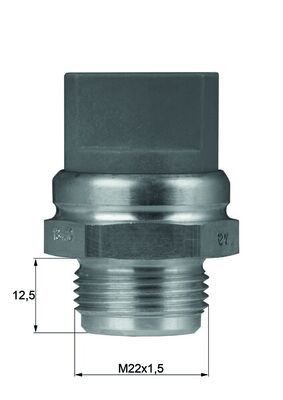 MAHLE Temperatuurschakelaar, radiateurventilator TSW 9D MAHLE TSW9D Thermoschakelaar radiateurventilator Lamborghini MURCIÉLAGO originele