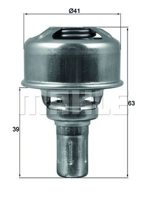 BEHR THERMOT-TRONIK Thermostaat, koelvloeistof TX 174 86 Renault CAPTUR Thermostaat BEHR THERMOT-TRONIK TX 174 86