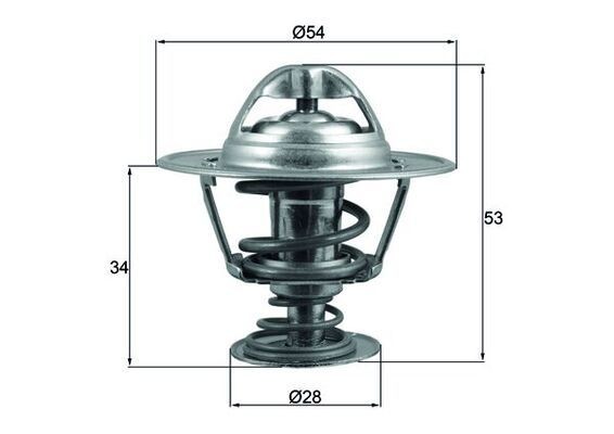 MAHLE Termostats, Dzesēšanas šķidrums TX 203 88D Termostats MAHLE MATRIX TX 203 88D lēti