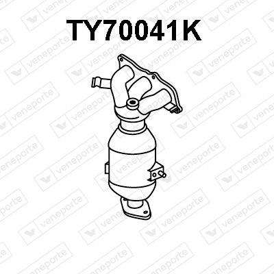 VENEPORTE Bendkatalysator TY70041K VENEPORTE Grenrør FIAT TY70041K