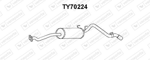 VENEPORTE Lõppsummuti TY70224 VENEPORTE Summuti pütt TOYOTA TY70224