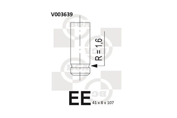 BGA Insugsventil V003639 BGA V003639 Insugsventil Kia Clarus Kombi original