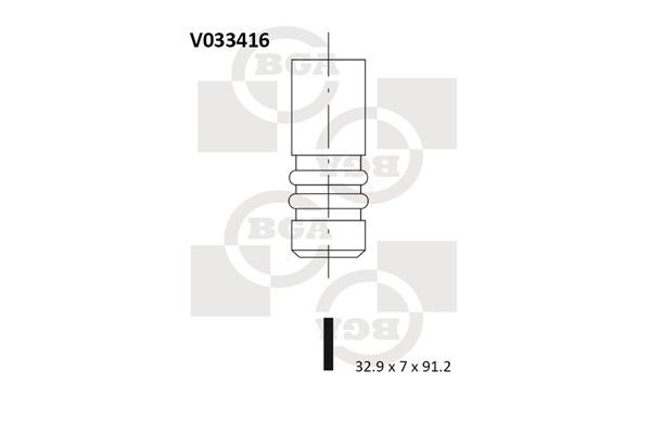 BGA Utløpsventil V033416 BGA V033416 Utløpsventil Kushaq (PA1) pris