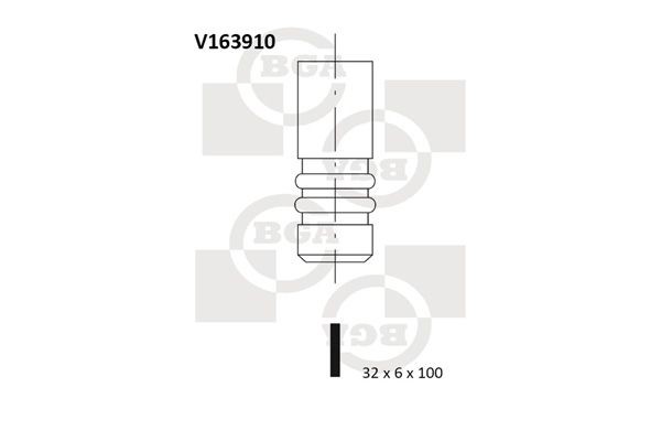 BGA Inlaatklep V163910 BGA V163910 originele Inlaatklep BMW E83 kosten