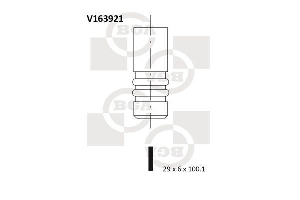 Exhaust valve BGA V163921 BGA V163921 BMW 3 Series 2002 Engine exhaust valve price