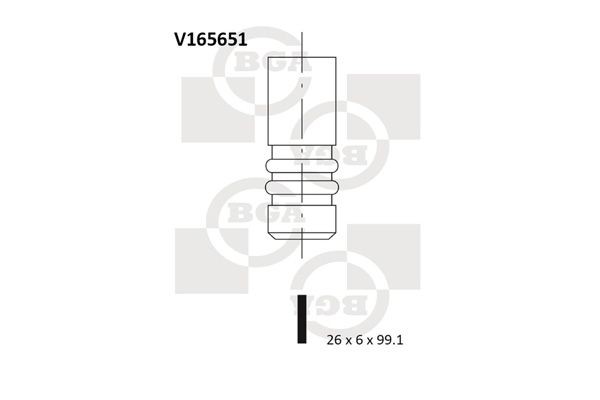 BGA Utløpsventil V165651 V165651 Eksosventil SKODA CITIGO BGA