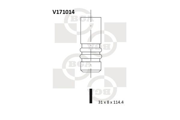 Izplūdes vārsts BGA V171014 BGA V171014 Izplūdes vārsts Fiat PUNTO 2004
