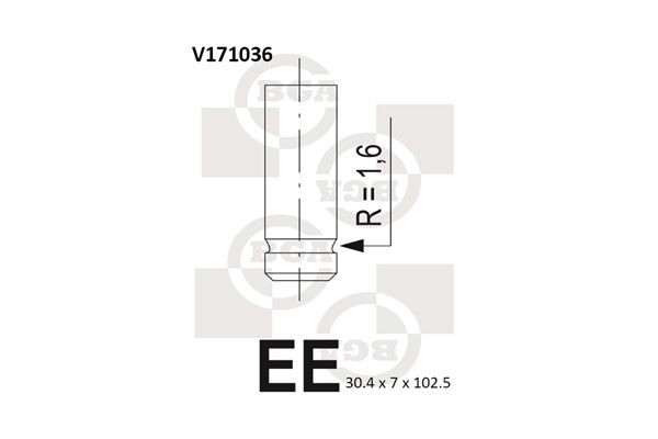 BGA Valvola di aspirazione V171036 BGA V171036 Valvola di aspirazione Fiat Brava 182 originale prezzo