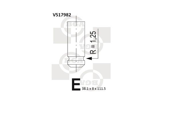 BGA Innløpsventil V517982 Innløpsventil BGA 740 V517982 billige