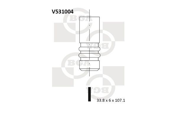 BGA Výpustný ventil V531004 BGA V531004 Výfukový ventil Peugeot 407 Sedan cena