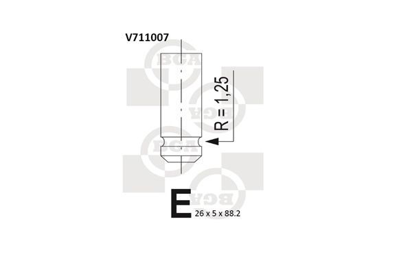 Ieplūdes vārsts BGA V711007 BGA V711007 Ieplūdes vārsts TOYOTA YARIS 2003