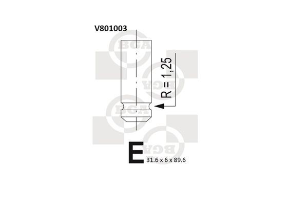 BGA Ieplūdes vārsts V801003 BGA V801003 Ieplūdes vārsts Streetwise Hatchback cena