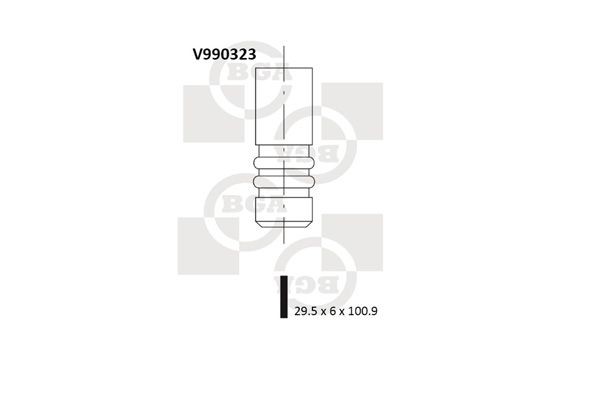 BGA Sisselaskeventiil V990323 BGA Sisselaskeklapp MAZDA V990323