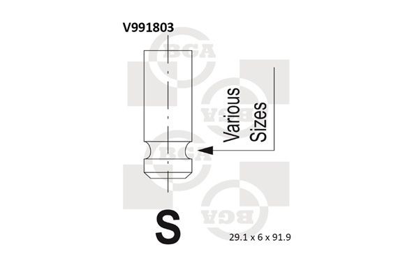BGA Inlaatklep V991803 Inlaatklep BGA KONA V991803 goedkoop