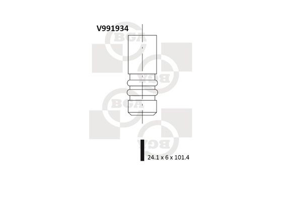 Izplūdes vārsts BGA V991934 BGA V991934 Izplūdes vārsts MAZDA MX-5 2006