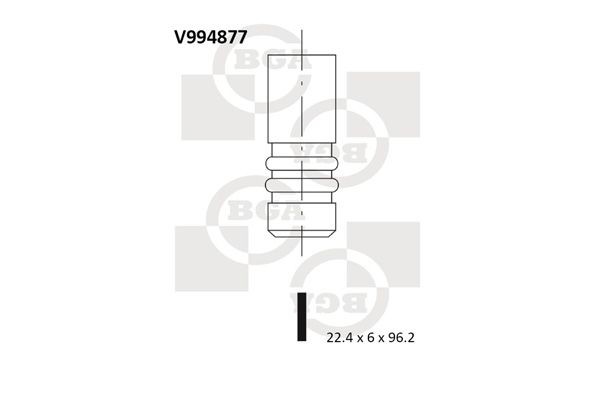 BGA Pakoventtiili V994877 BGA V994877 Fiat Punto 176 pakoventtiili vaihto hinta