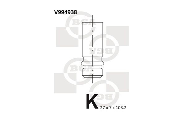 BGA Válvula de drenagem V994938 BGA V994938 Válvula de escape Volvo V70 SW a um preço acessível