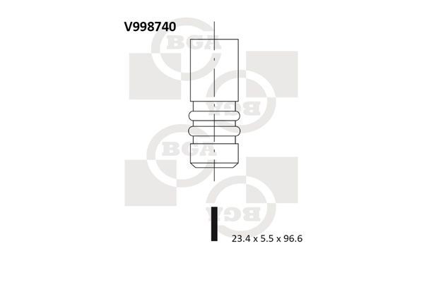 BGA Valvola di scarico V998740 BGA V998740 Valvola di scarico Volvo S80 originali