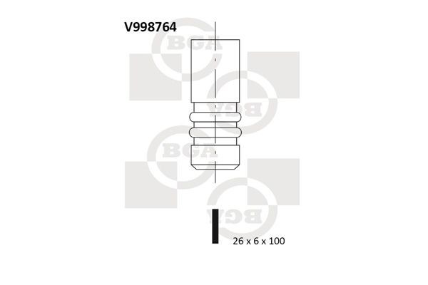 BGA Válvula de entrada V998764 BGA V998764 Válvula de entrada
