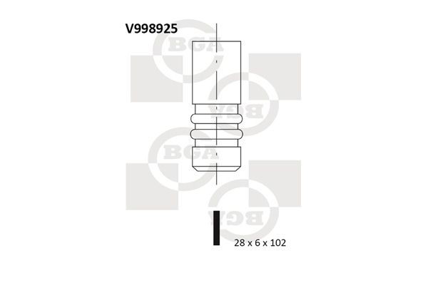 BGA Udstødningsventil V998925 BGA V998925 Octavia 2 Udstødningsventil originale pris