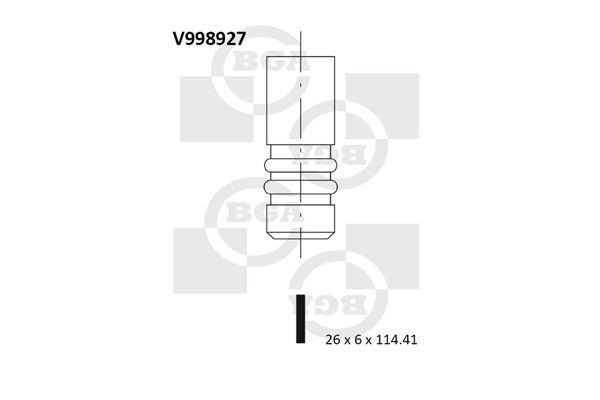 BGA Avgasventil V998927 BGA V998927 avgasventil Alfa Romeo GT 937 pris