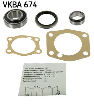 SKF Kit de roulement de roue VKBA 674 Moyeu de roue SKF VERSO S VKBA 674 pas cher