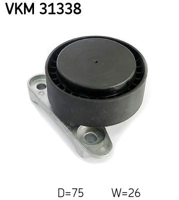 Strammehjul, kilerem SKF VKM 31338 SKF VKM 31338 Remstrammerhjul SKODA FABIA 2018
