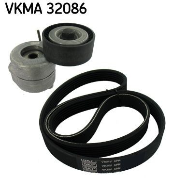 SKF Jogo de correias trapezoidais estriadas VKMA 32086 VKMA 32086 Correia trapezoidal estriada SKF FIAT UNO