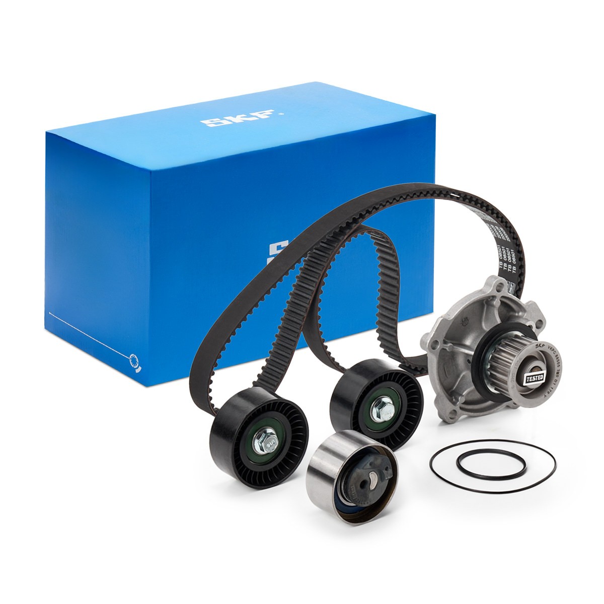 SKF Water pump and timing belt kit VKMC 08503 CHRYSLER YPSILON SKF timing belt and water pump VKMC08503