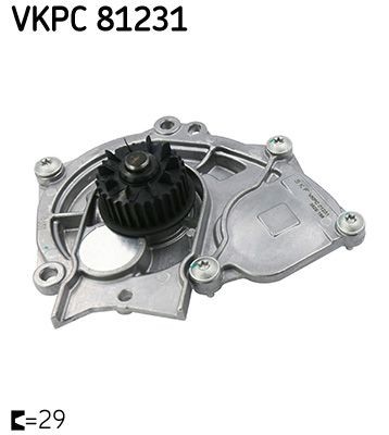 Vannpumpe SKF VKPC 81231 SKF VKPC 81231: Vannpumpe Audi Q5 2022
