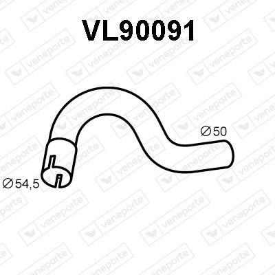 VENEPORTE Avgasrör VL90091 VL90091 VENEPORTE avgasrör VOLVO V50