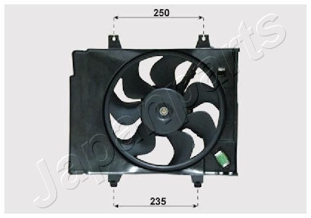 JAPANPARTS Koelventilator VNT332001 JAPANPARTS Ventilator CITROËN VNT332001