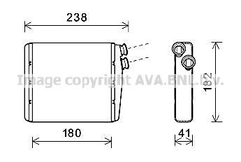 PRASCO Scambiatore calore per riscaldamento abitacolo VOA6163 Scambiatore calore per riscaldamento abitacolo PRASCO VOA6163 Aerazione Land Rover Discovery L550 prezzo