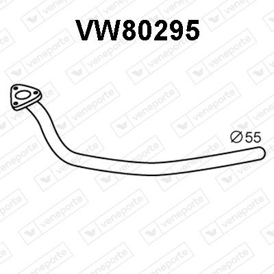 VENEPORTE Eksosrør VW80295 Eksosrør SKODA VENEPORTE VW80295