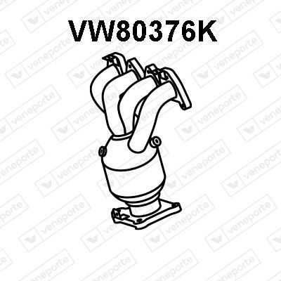 VENEPORTE Pré-catalisador VW80376K VW80376K Coletor de escape AUDI A2 VENEPORTE