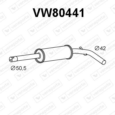 VENEPORTE Etuäänenvaimentaja VW80441 VENEPORTE Etuäänenvaimentaja VW80441