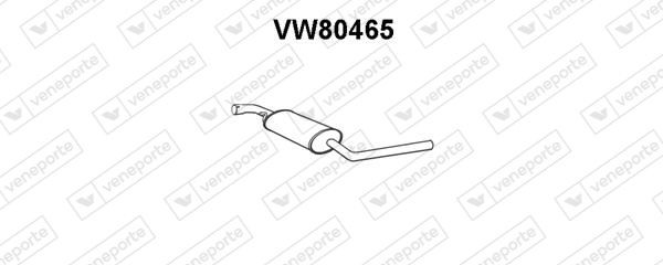 VENEPORTE Etuäänenvaimentaja VW80465 VENEPORTE Etupakoputki VW80465