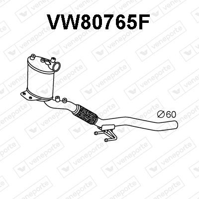 VENEPORTE Kvēpu filtrs VW80765F Kvēpu filtrs SKODA VENEPORTE VW80765F